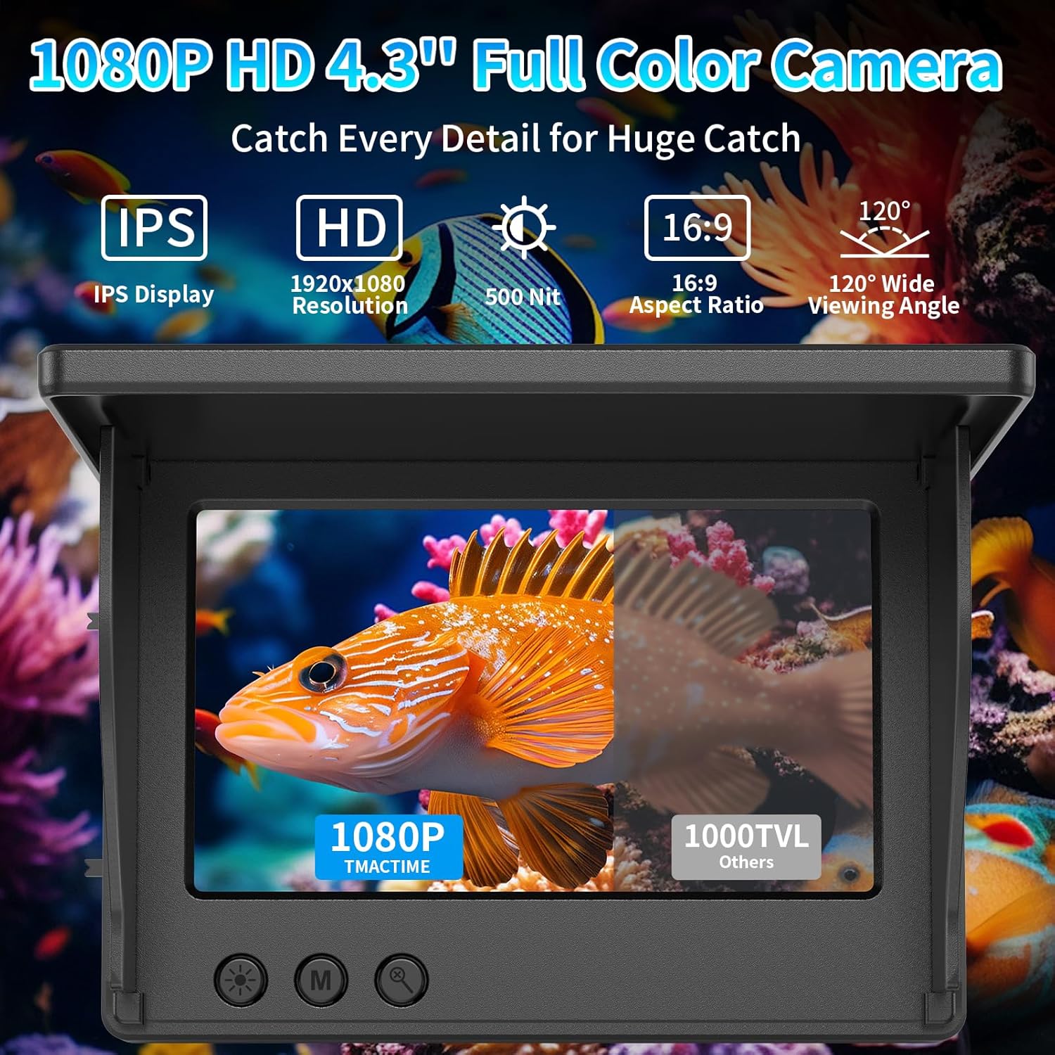 Cámara de pesca submarina con  - Fish Finder Cable reseña y precio